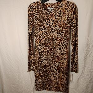 Bar111 Cheetah Print Bodycon Dress